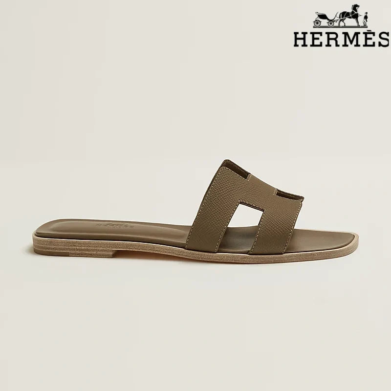 Herm¨¨s Oran Taupe Flat Sandal