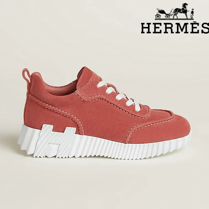Herm¨¨s Red Suede Bouncing Sneaker