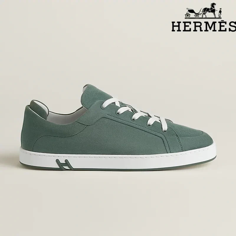 Herm¨¨s Green Suede Sneakers