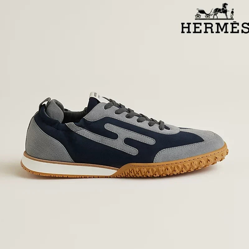 Herm¨¨s Navy Grey Bouncing Sneakers