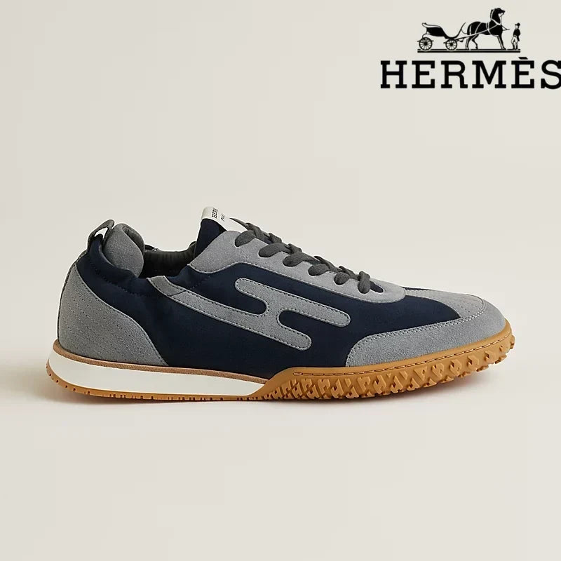 Herm¨¨s Jet Sneaker in Navy and Grey