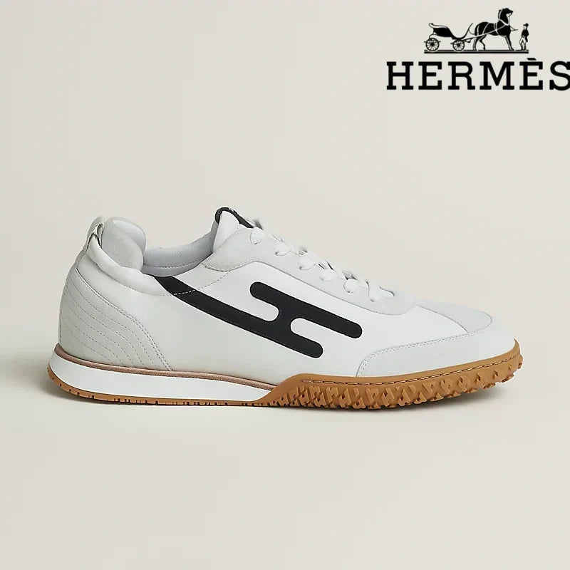 Herm¨¨s Jet Sneaker in White and Black