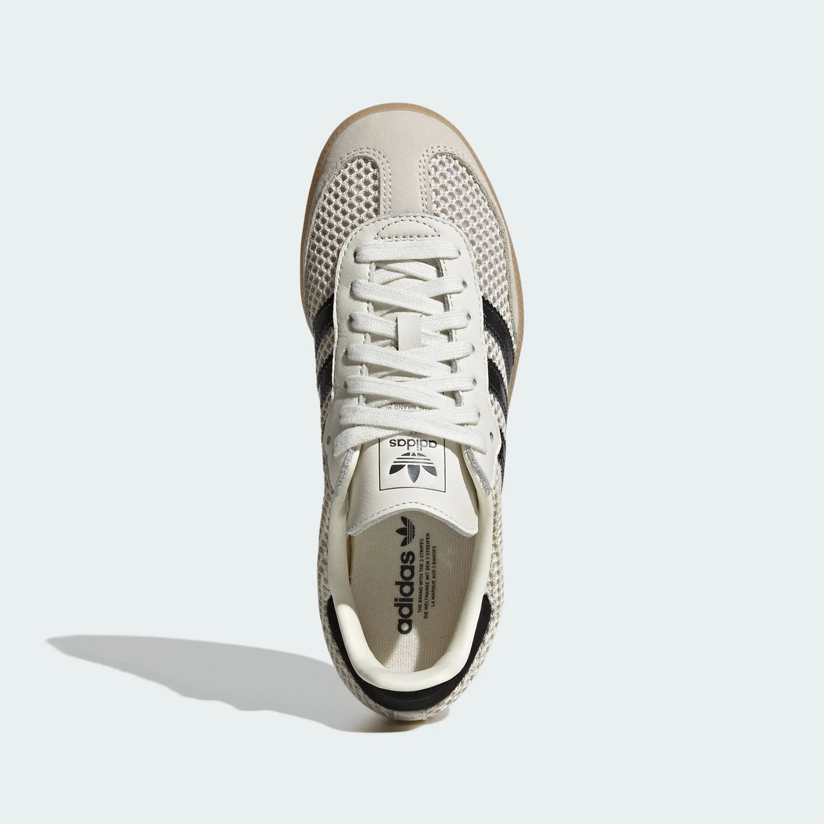 Adidas Originals ¨C Cream / Black Mesh & Leather Casual Sneakers