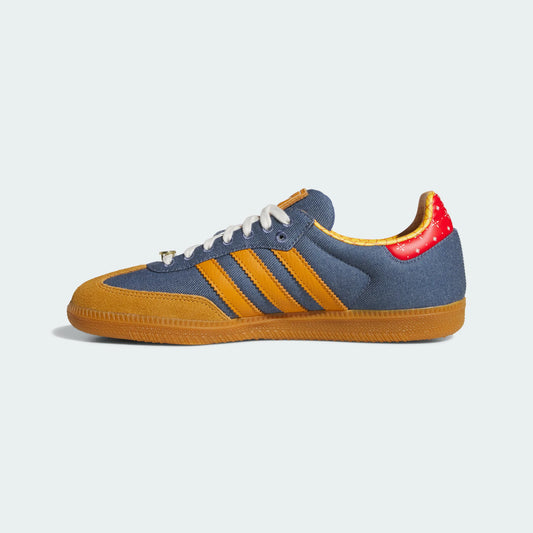 Adidas Originals ¨C Denim Blue / Orange Suede Casual Sneakers