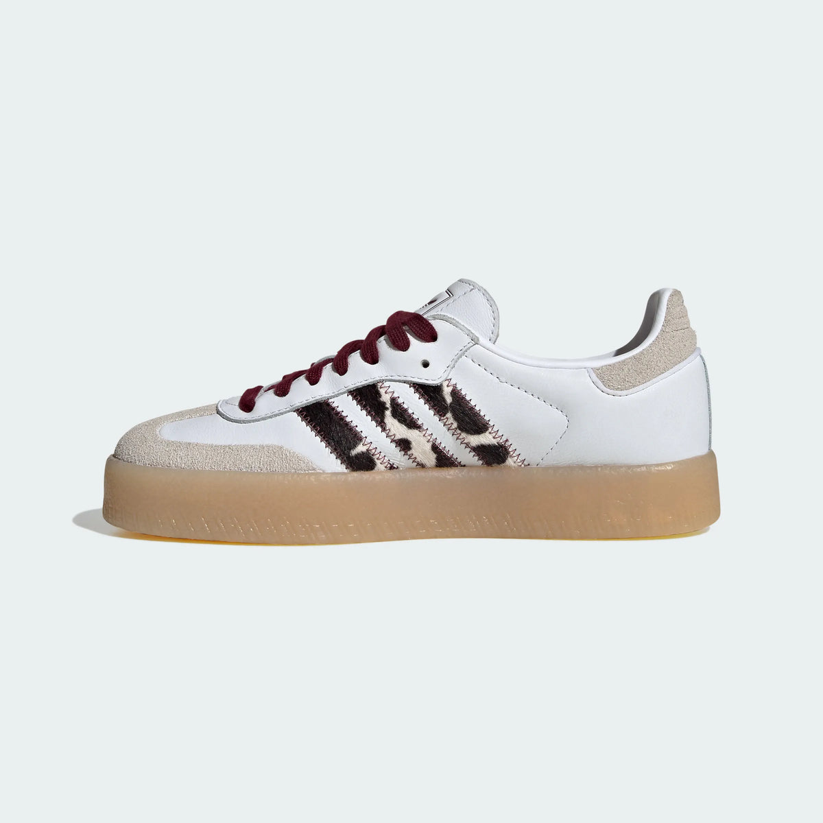 Adidas Originals ¨C White Leopard Print Platform Casual Sneakers