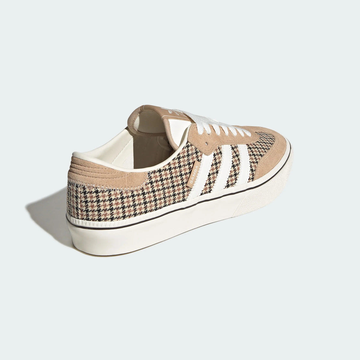 Adidas Originals ¨C Beige Houndstooth Canvas Platform Casual Sneakers