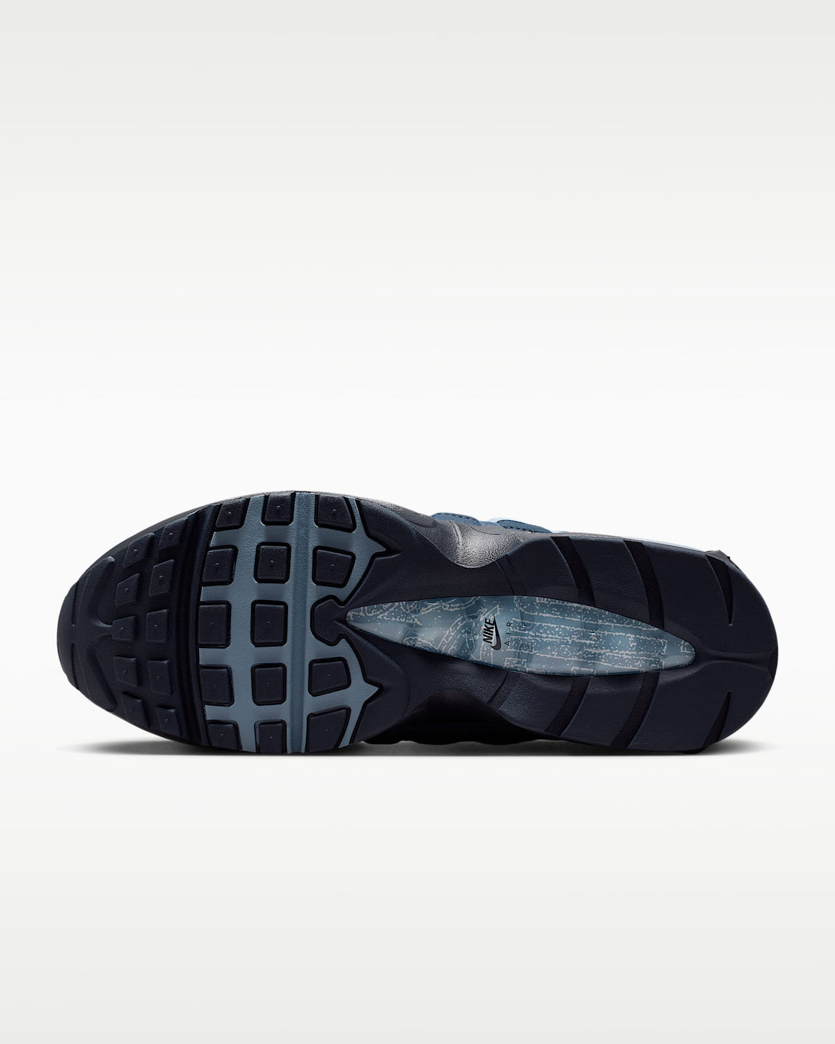 Nike Air Max 95 ¨C Navy / Light Blue Mesh Athletic Sneakers