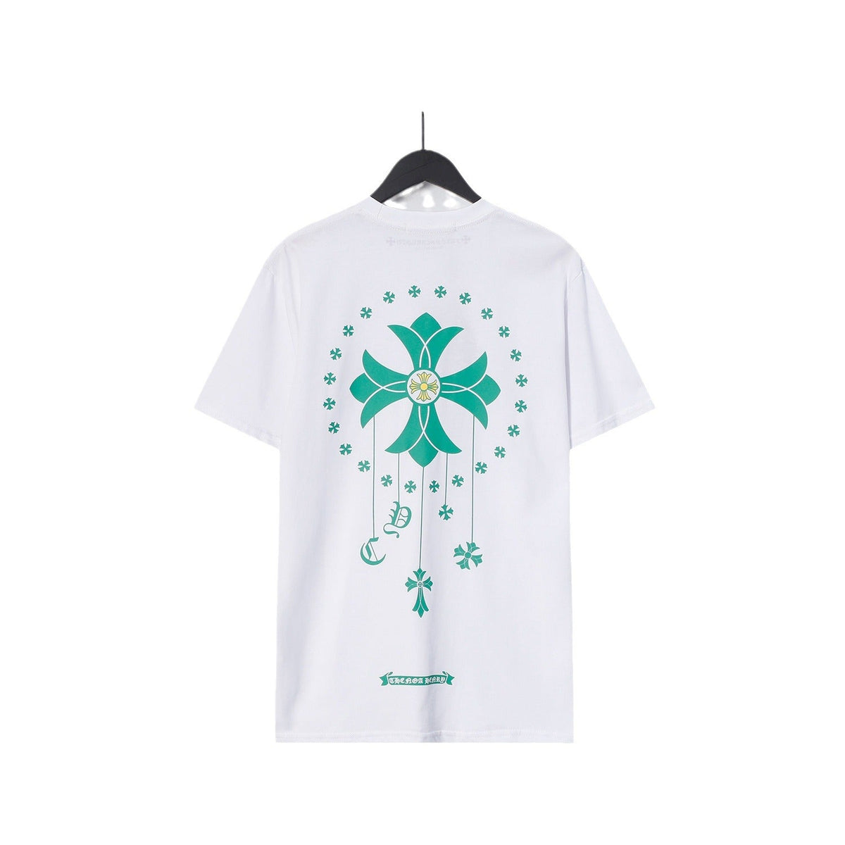 Chrome Heart T Shirts Cross Casual Loose Cotton Crew Neck T-Shirt