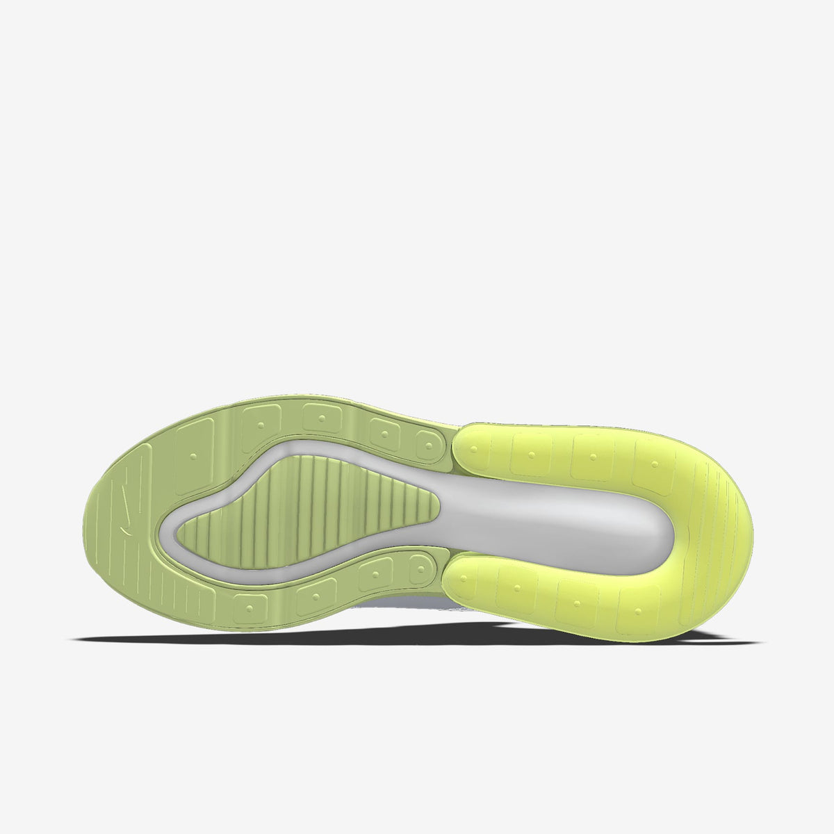 Nike Air Max 270 By You ¨C Light Grey/Lime Green Custom Sneaker