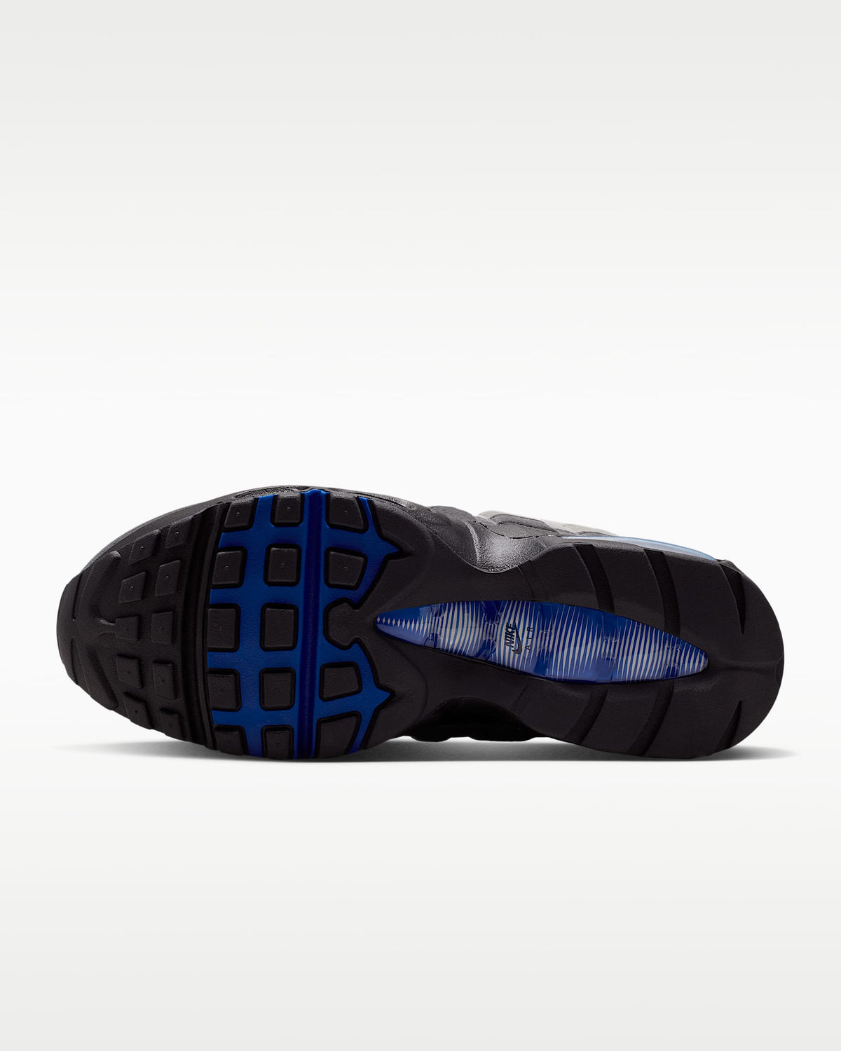 Nike Air Max 95 ¨C Grey / Sky Blue Mesh Athletic Sneakers