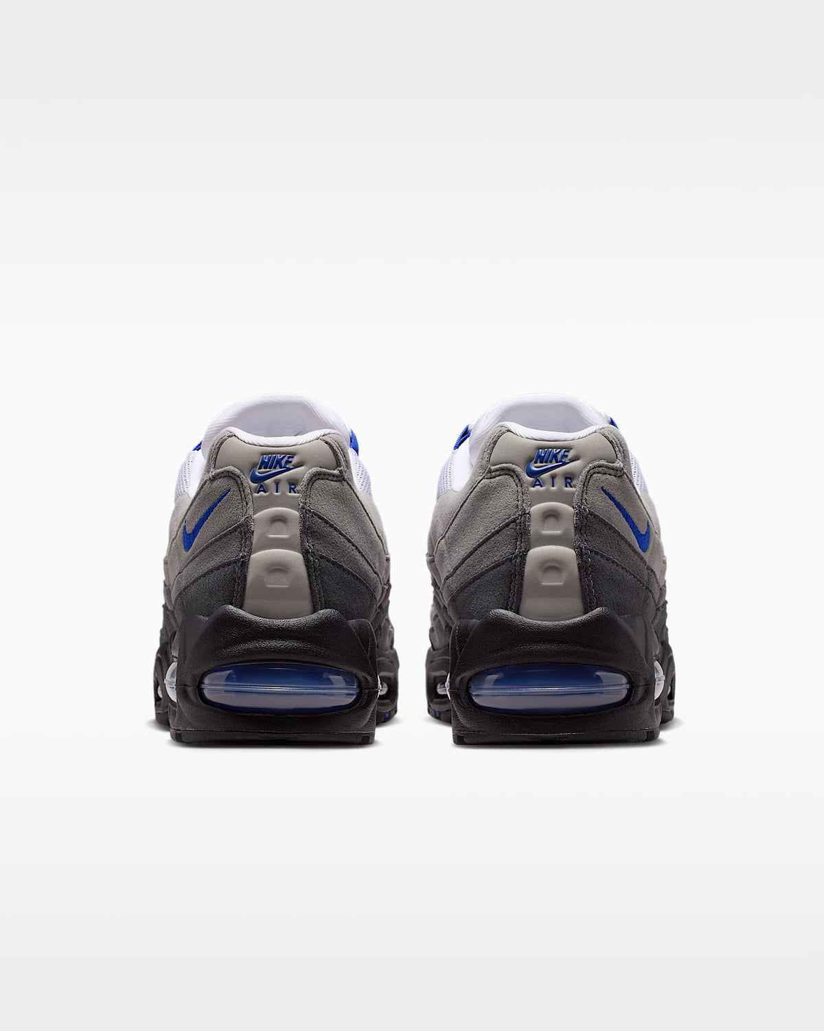 Nike Air Max 95 ¨C Grey / Sky Blue Mesh Athletic Sneakers