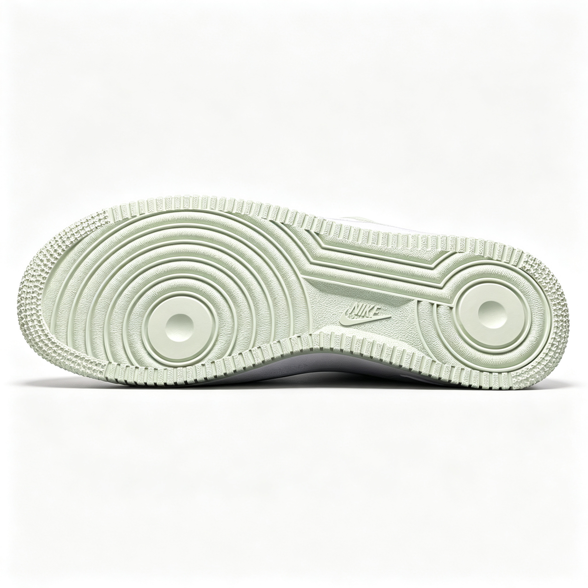 Nike Air Force 1 '07 Low Custom ¨C White / Honeydew Outline Swoosh