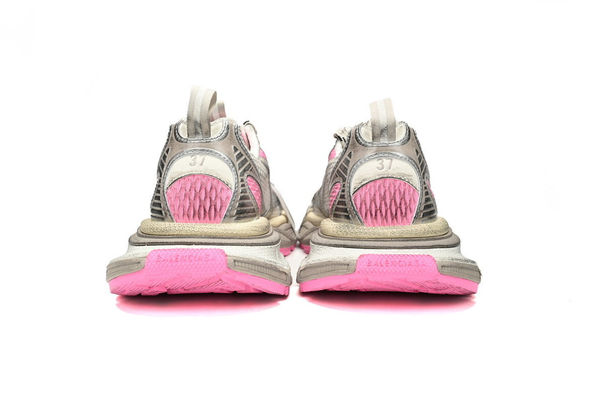 Balenciaga 3XL men's shoes Track Sneaker ¨C Low-Top Chunky Sole balenciaga runners  Off-white pink