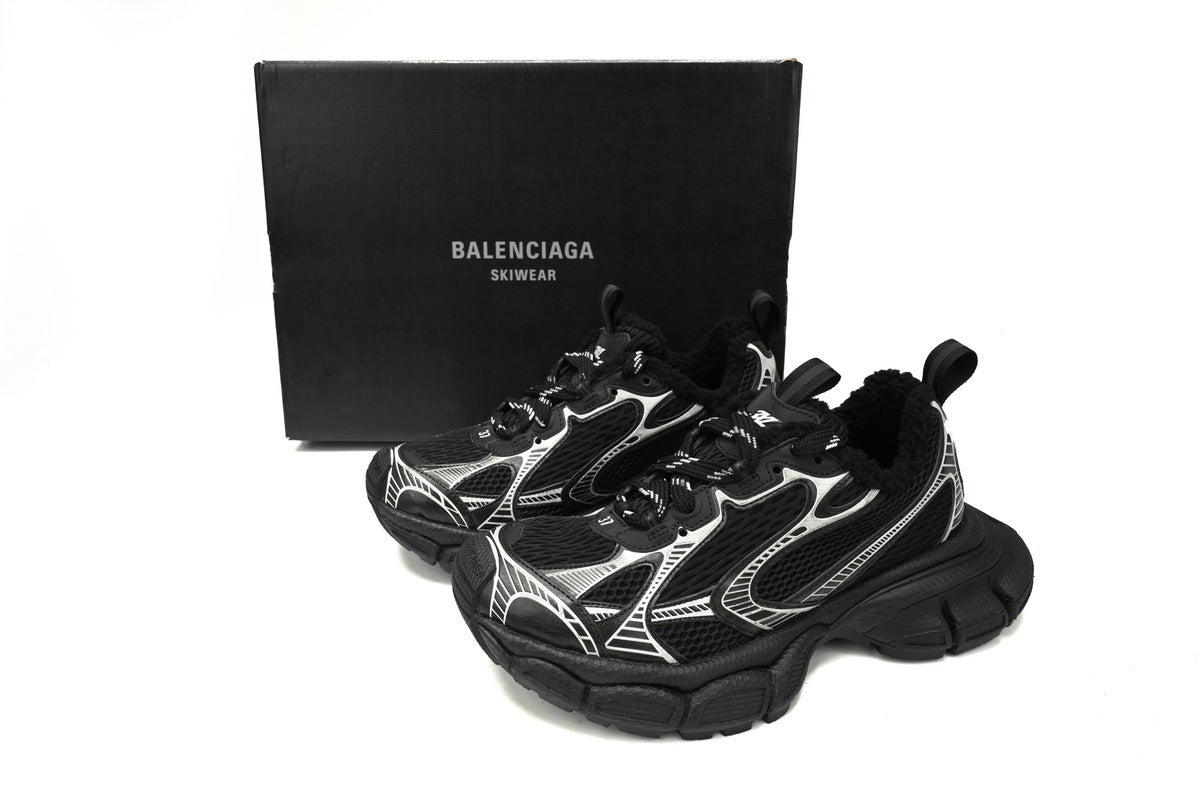 Balenciaga 3XL men's shoes Track Sneaker ¨C Low-Top Chunky Sole balenciaga runners black