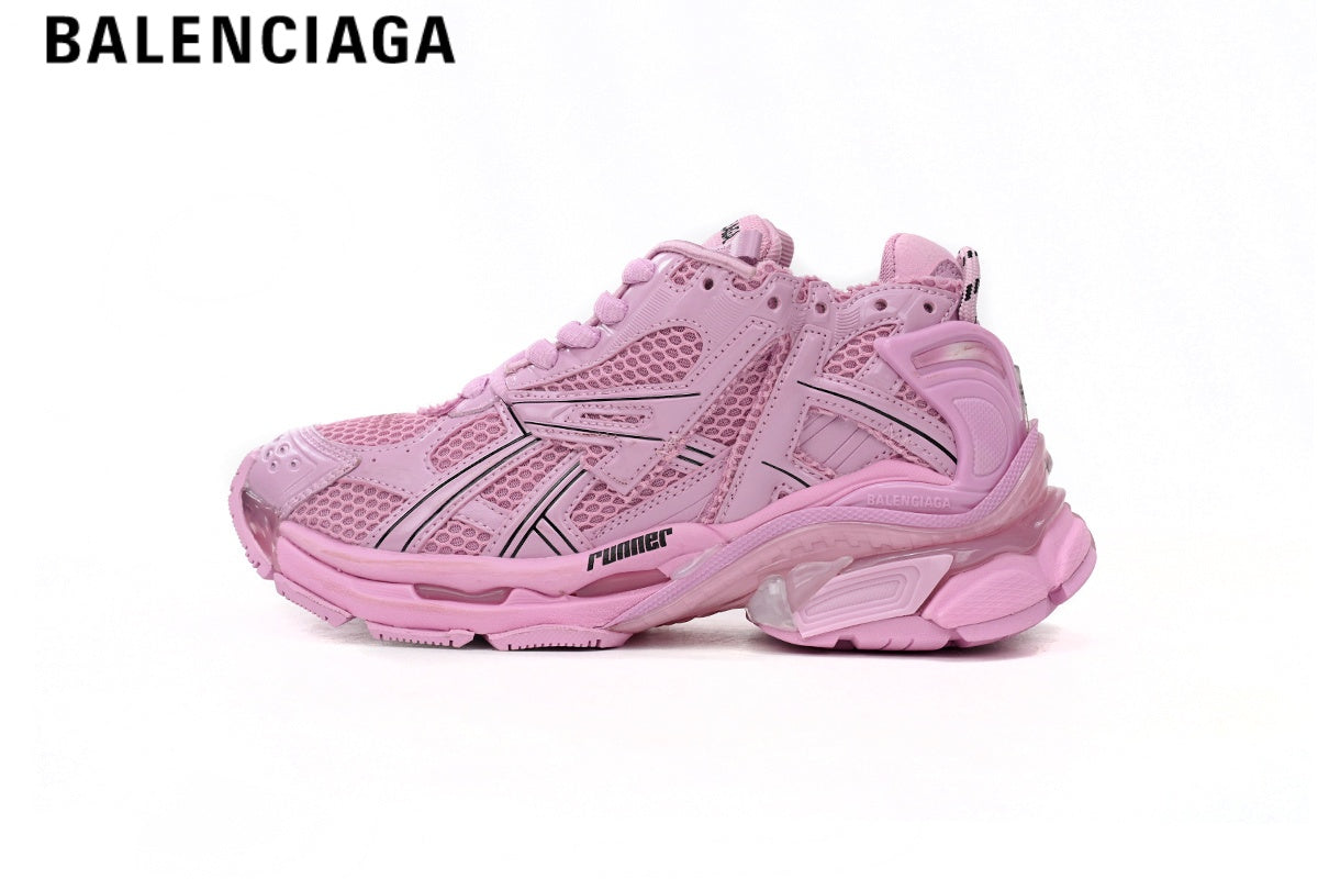 Balenciaga Runner men's shoes  women sneakers¡ª Light Pink