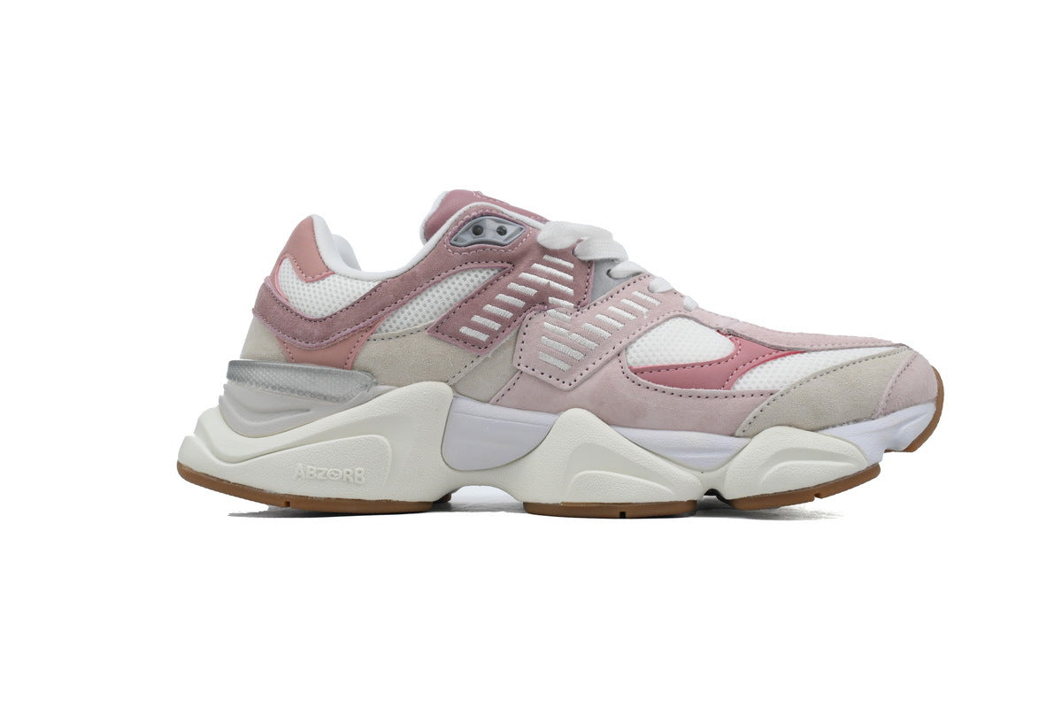 New Balance 9060 Women's & Men's Pink Beige White Chunky Retro Sneakers