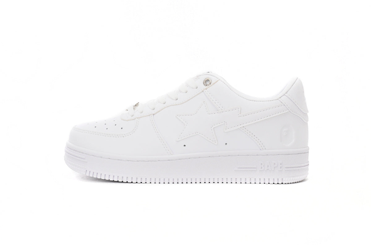 A BATHING APE BAPE STA White Sneakers | Women's & Men's Skate-Inspired Shoes