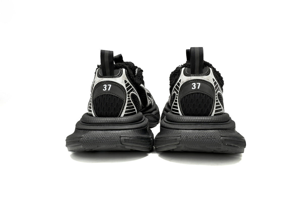 Balenciaga 3XL men's shoes Track Sneaker ¨C Low-Top Chunky Sole balenciaga runners black