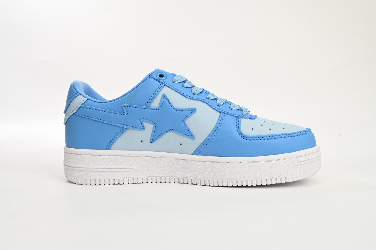 A BATHING APE BAPE STA Sky Blue & Ice Blue Sneakers | Women's & Men's Skate-Inspired Shoes