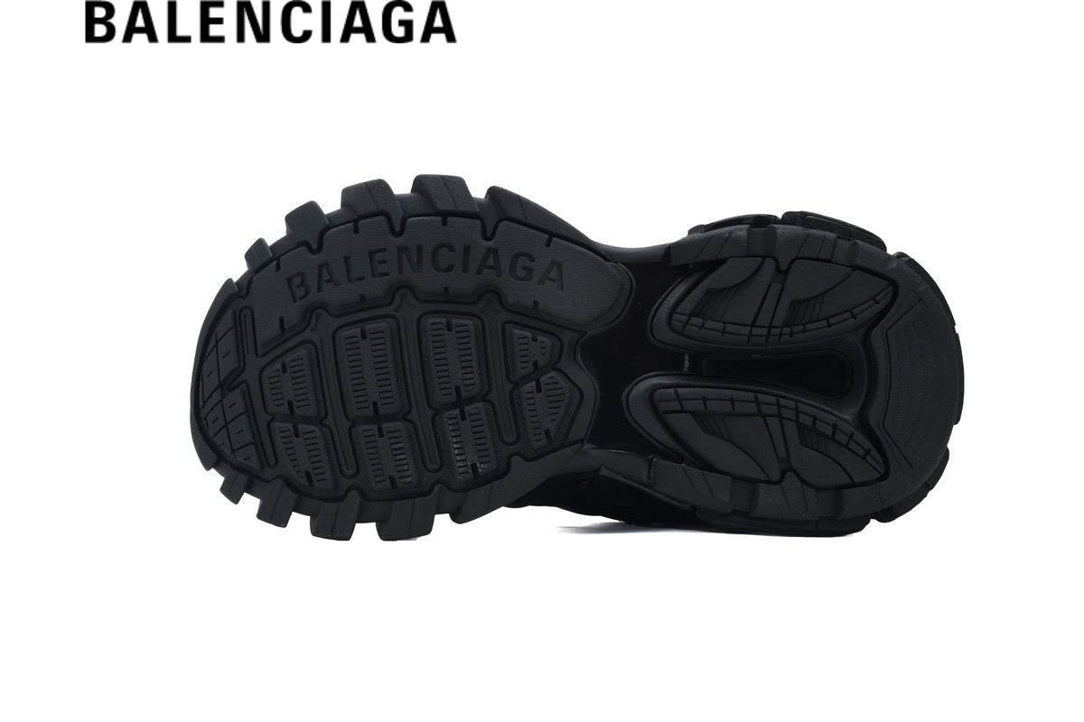 Balenciaga Track men's shoes  women sneakers in All Black