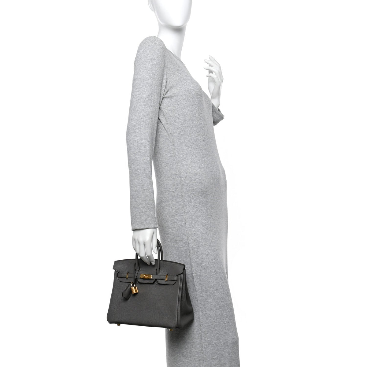 Togo Birkin 25 Gris Meyer