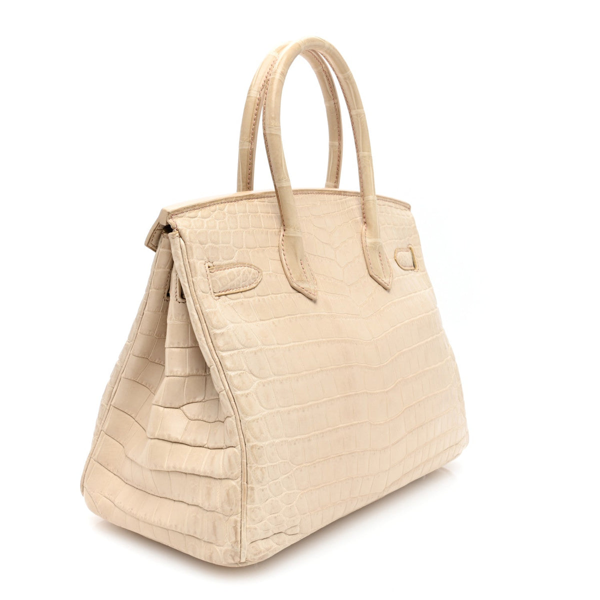 Matte Niloticus Crocodile Birkin 30 Parchemin
