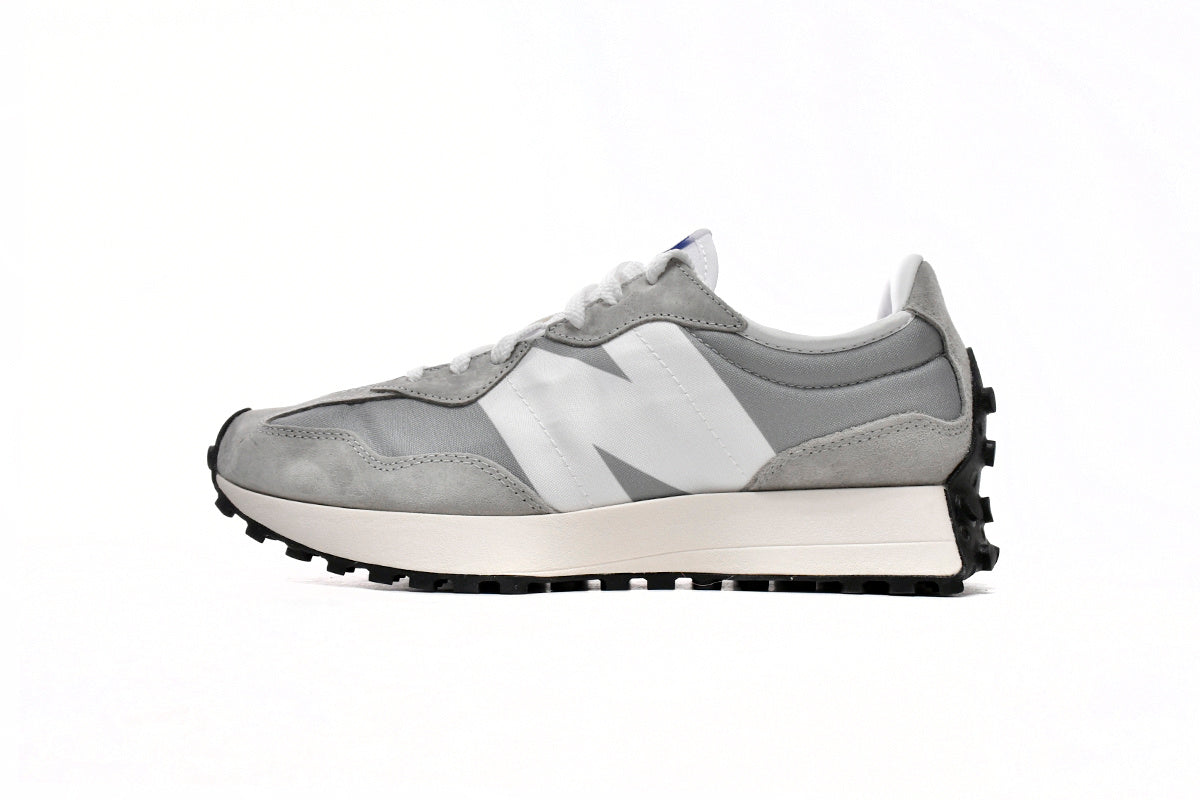 New Balance 327 Women's & Men's Retro Sneakers - Grey & White N Logo