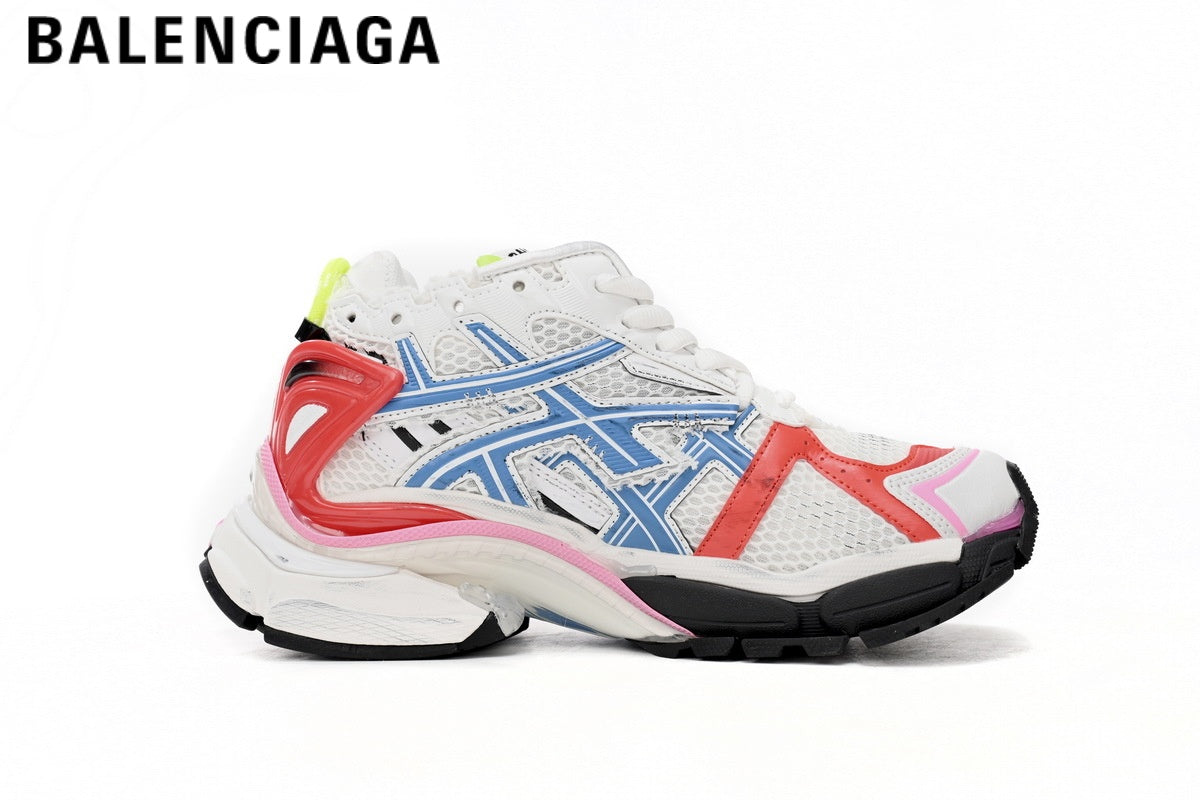 Balenciaga Runner men's shoes  women sneakers¡ª White Multicolor