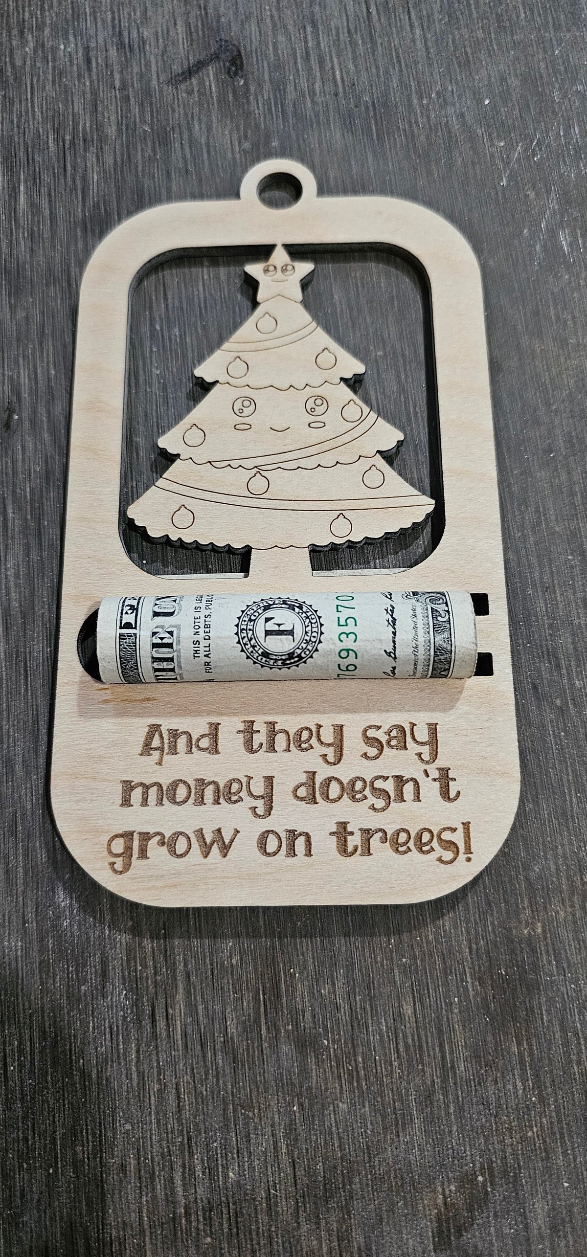 Christmas Cash Ornament- Christmas Tree